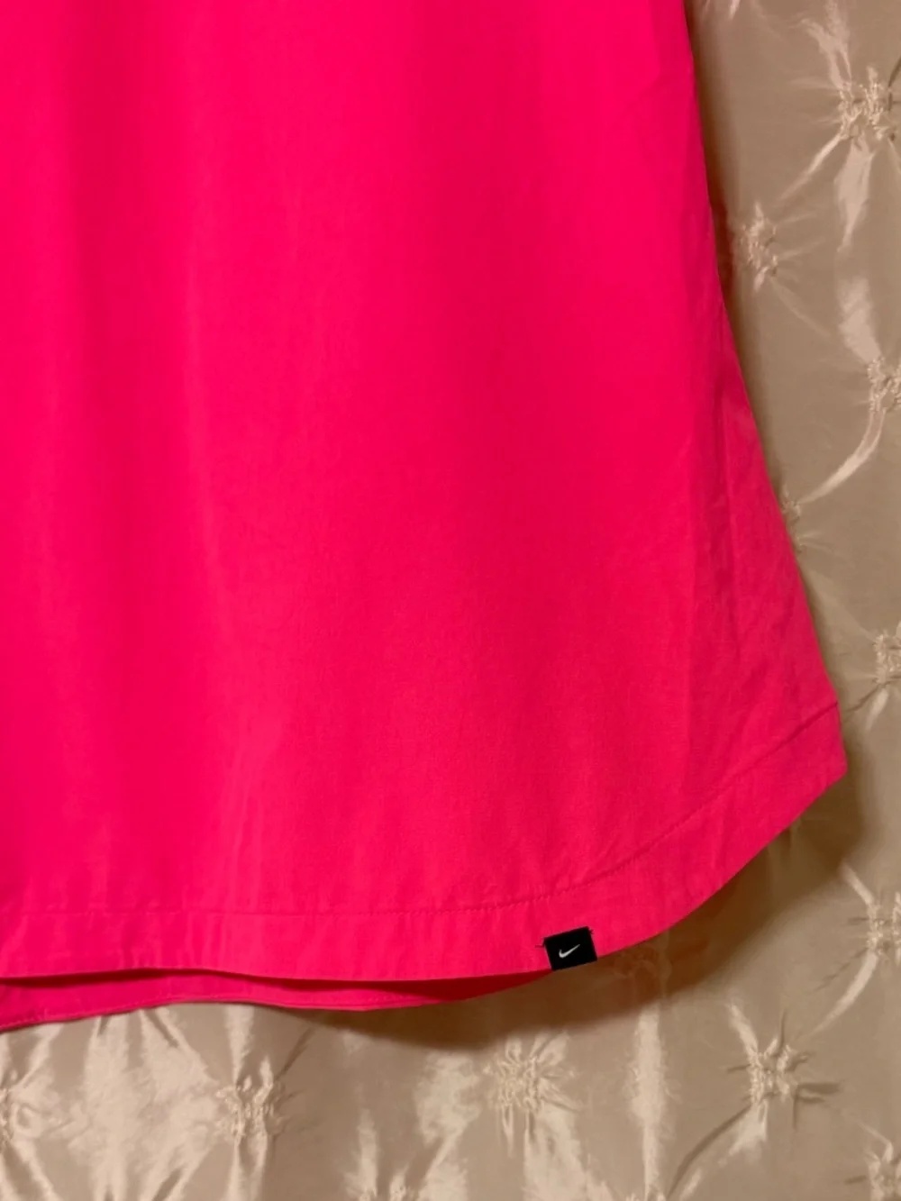 NIKE Hot Pink Drifit Standard Fit Polo V-Neck Top Short Sleeve Golf Shirt